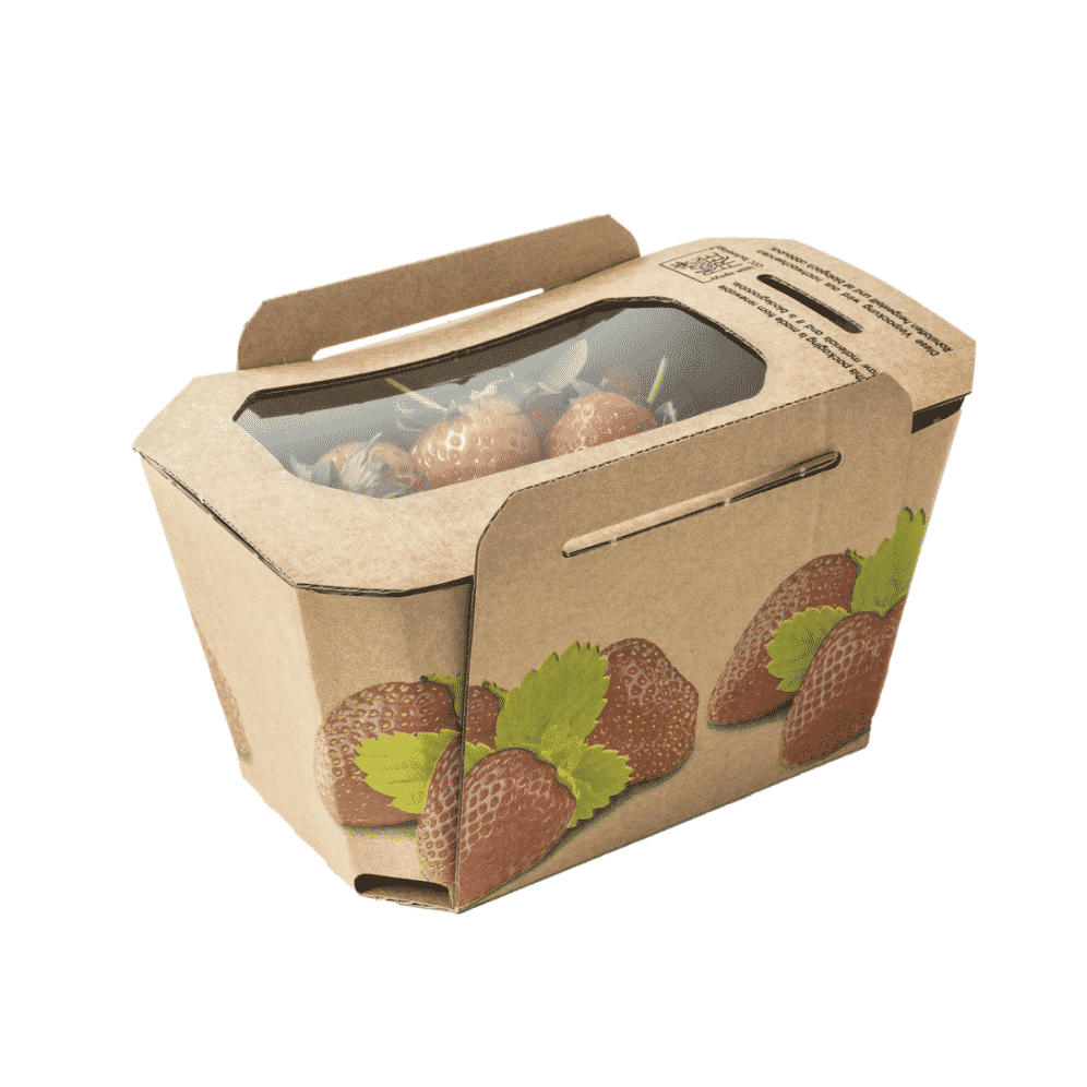 Aardbeien en bessen verpakkingen