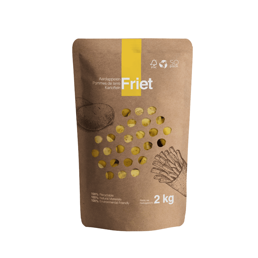 VDH Packaging Concept - Verpakking voor Friet Aardappelen - Doypack - SQ Pack - SQ Paper