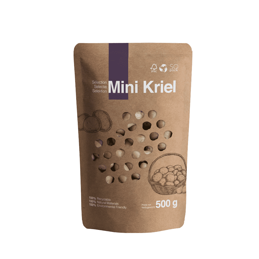 VDH Packaging Concept - Verpakking voor Mini Kriel Aardappelen - Doypack - SQ Pack - SQ Paper