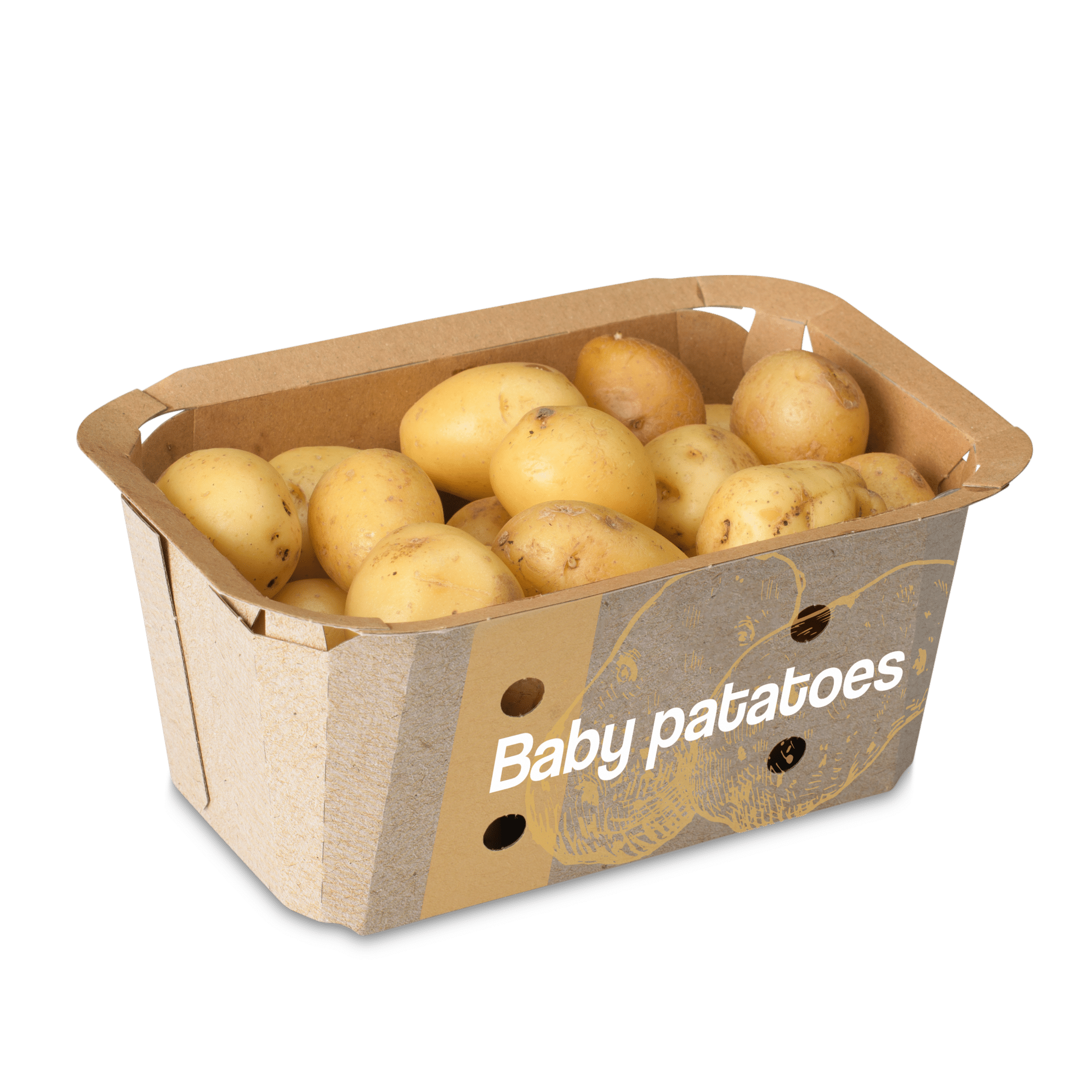 VDH Packaging Concept - Kartonnen verpakking voor Aardappelen / Baby potatoes