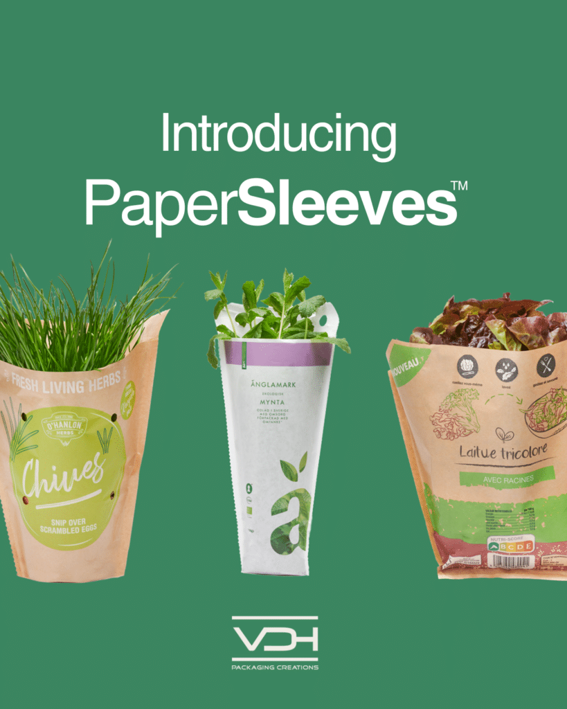 VDH Packaging Concept - PaperSleeves Papieren Verpakkingen voor Kruiden en Salades