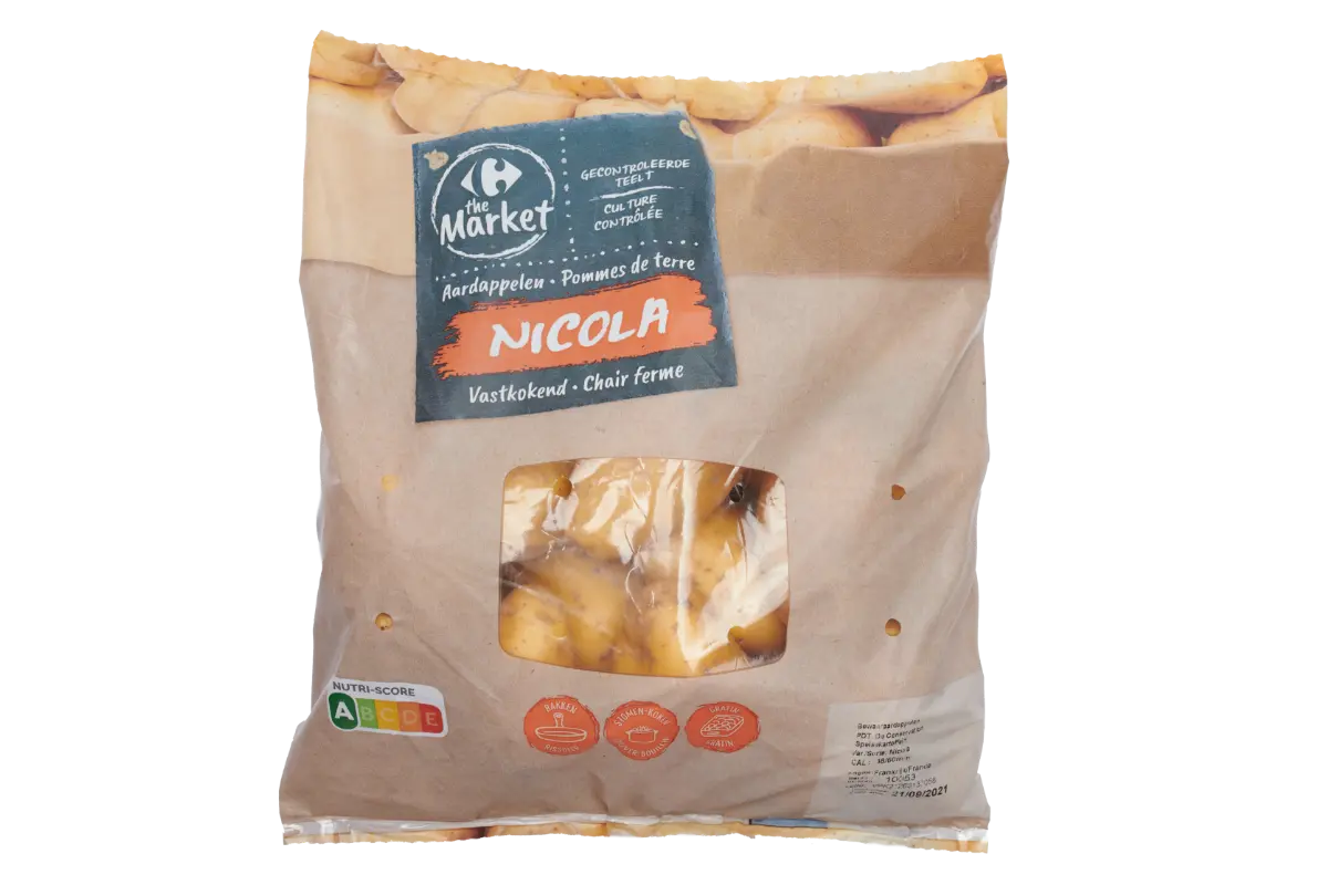 flexibele verpakking aardappelen Nicola